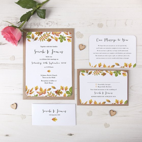 'Dorothy' Sleeve Invite Sample