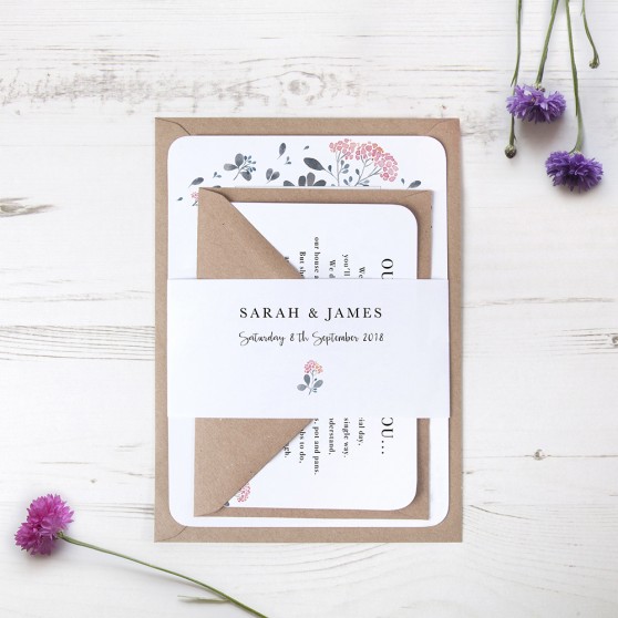 'Felicity' Sleeve Invite Sample