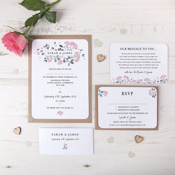 'Felicity' Sleeve Invite Sample