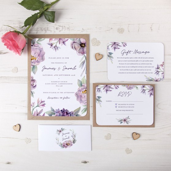 'Henrietta Dawn' Sleeve Invite Sample