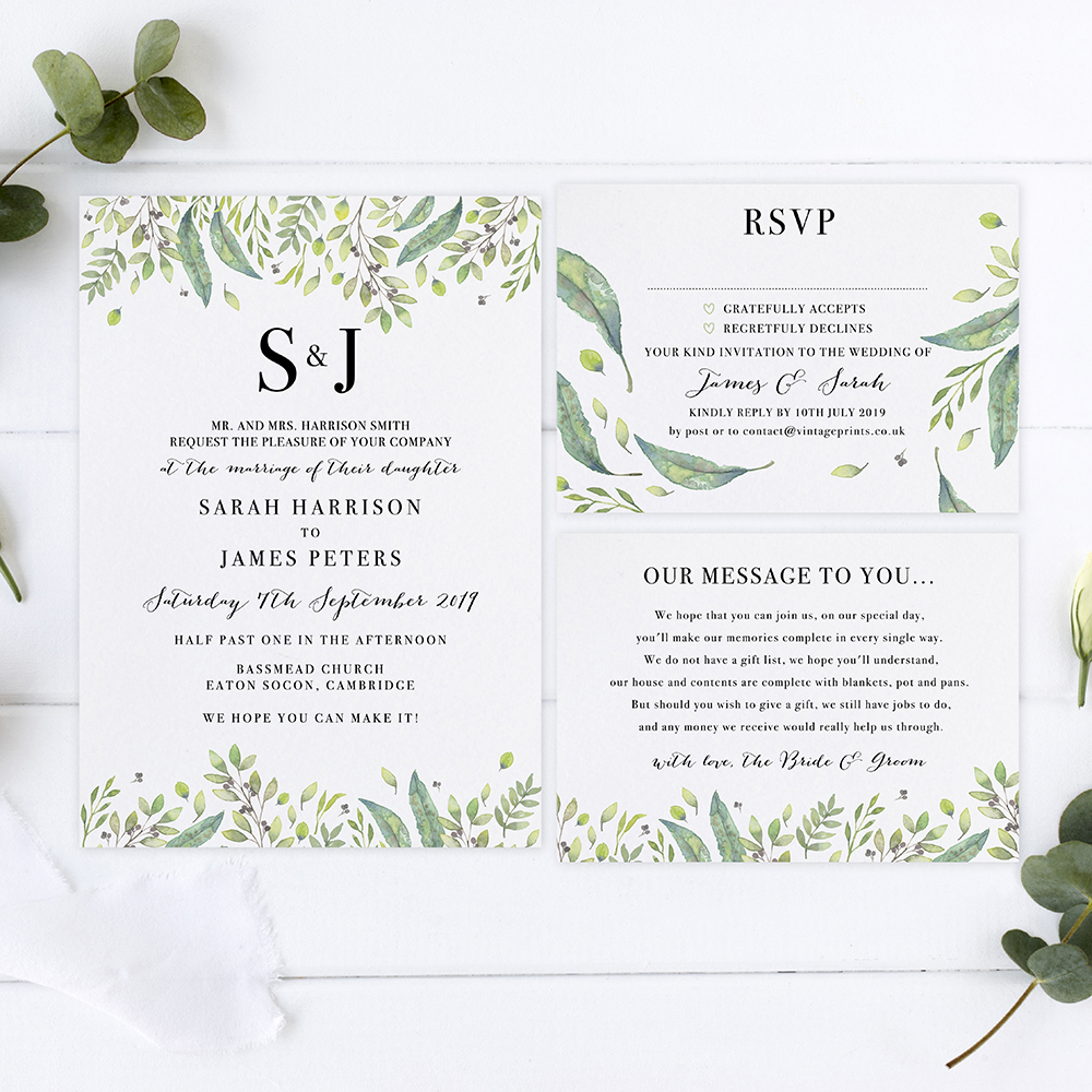 'Imogen' Sleeve Invite