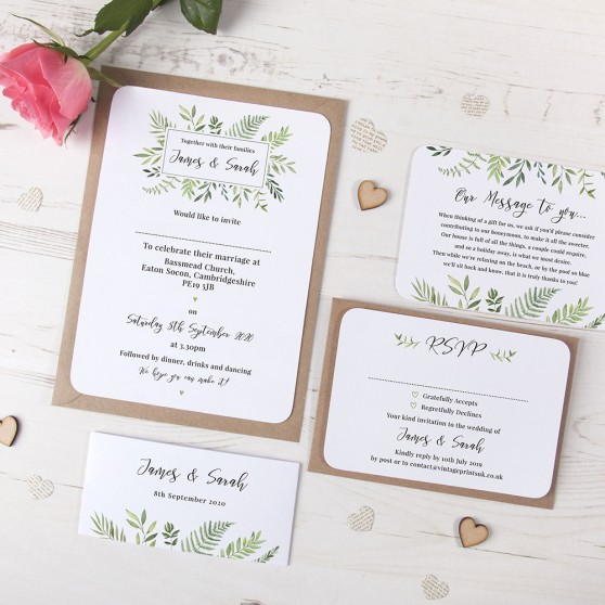 'Ophelia' Sleeve Invite