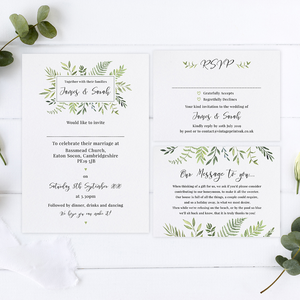 'Ophelia' Sleeve Invite