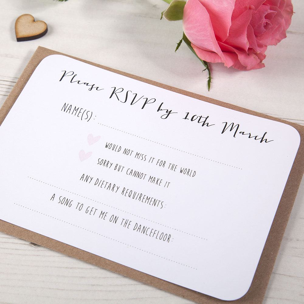 'Pretty In Pink' Sleeve Invite