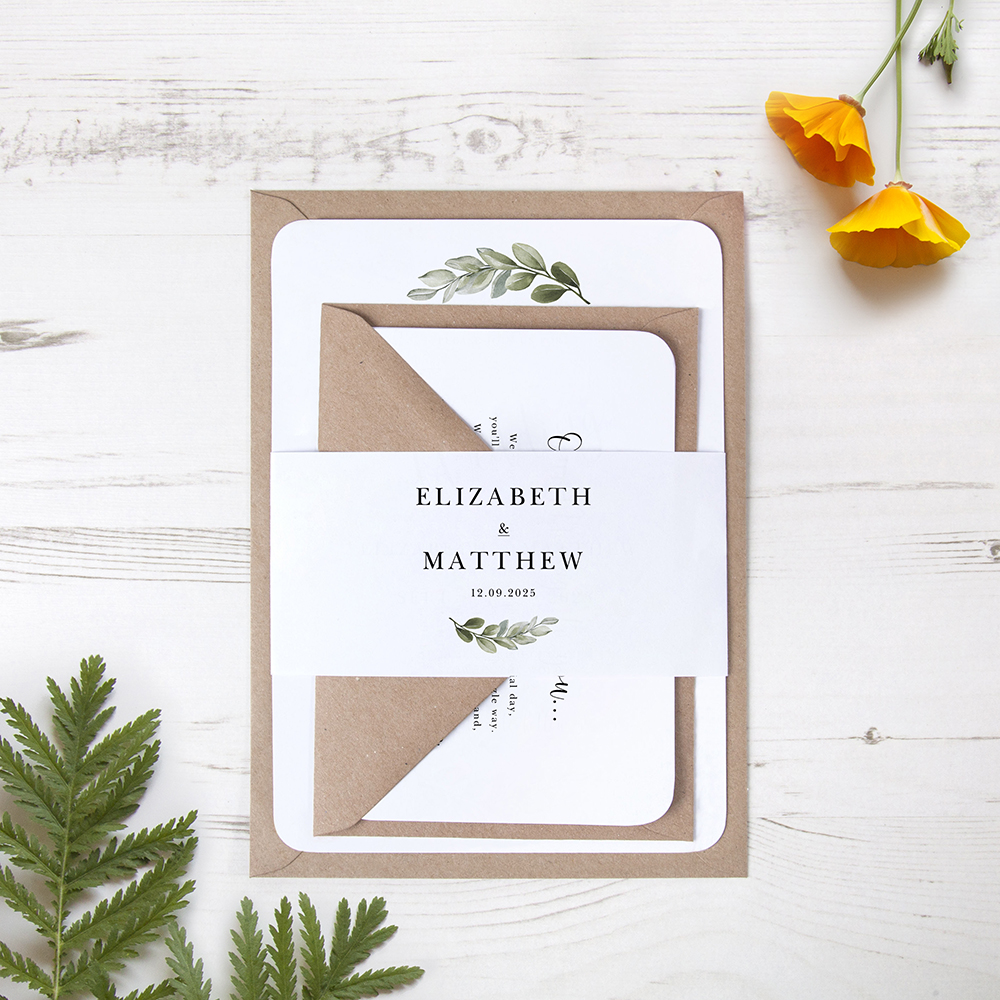 'Tuscany' Sleeve Invite Sample