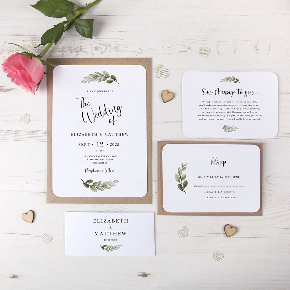 'Tuscany' Sleeve Invite Sample