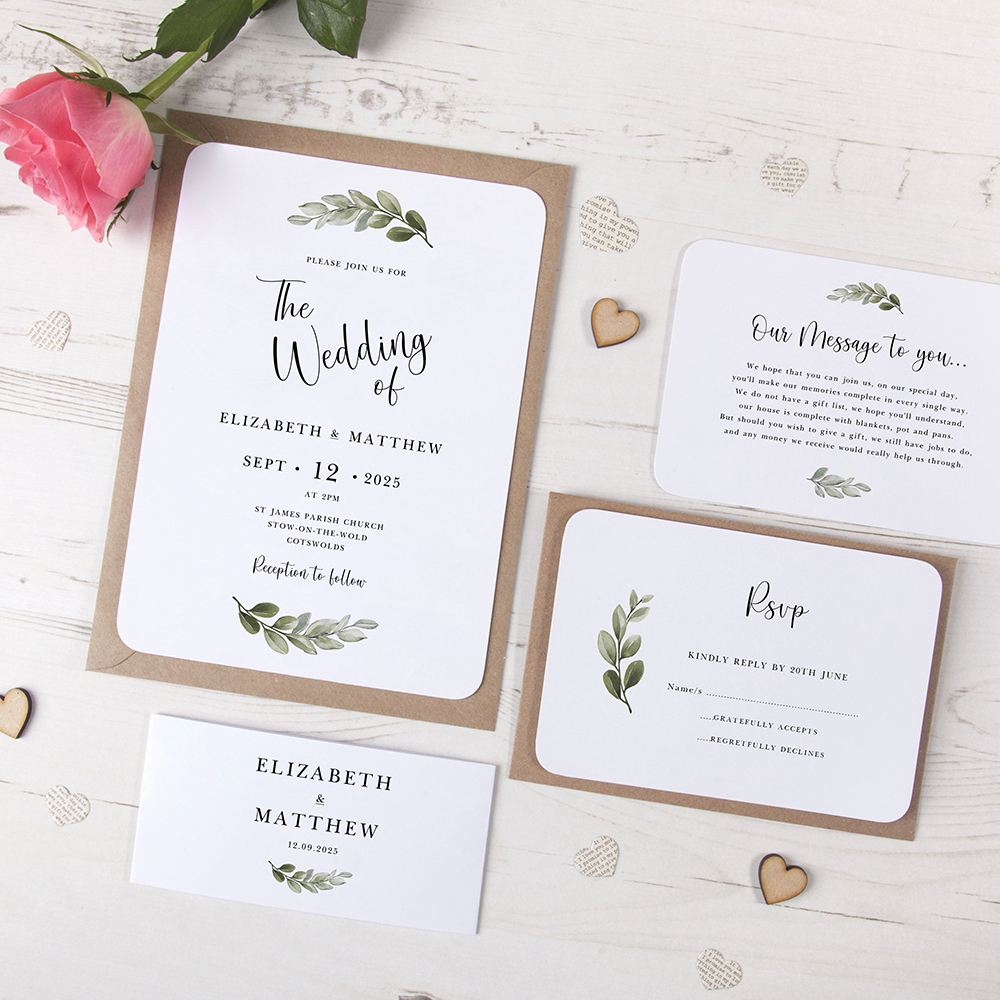 'Tuscany' Sleeve Invite Sample