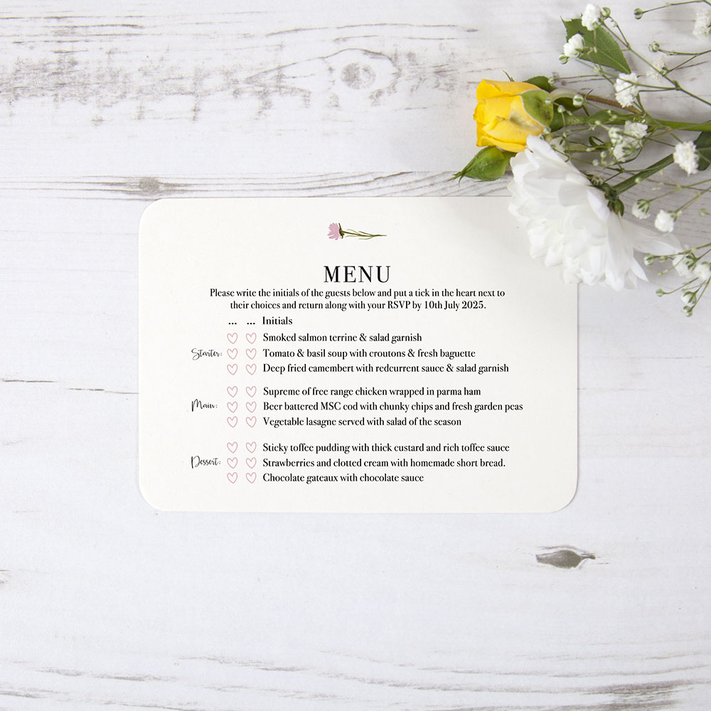 'Wild Floral' Sleeve Invite