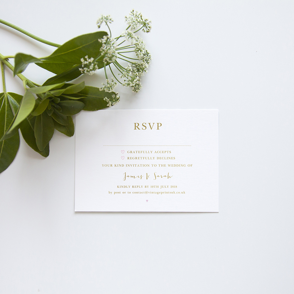 'Annie' Square Foil Invitation