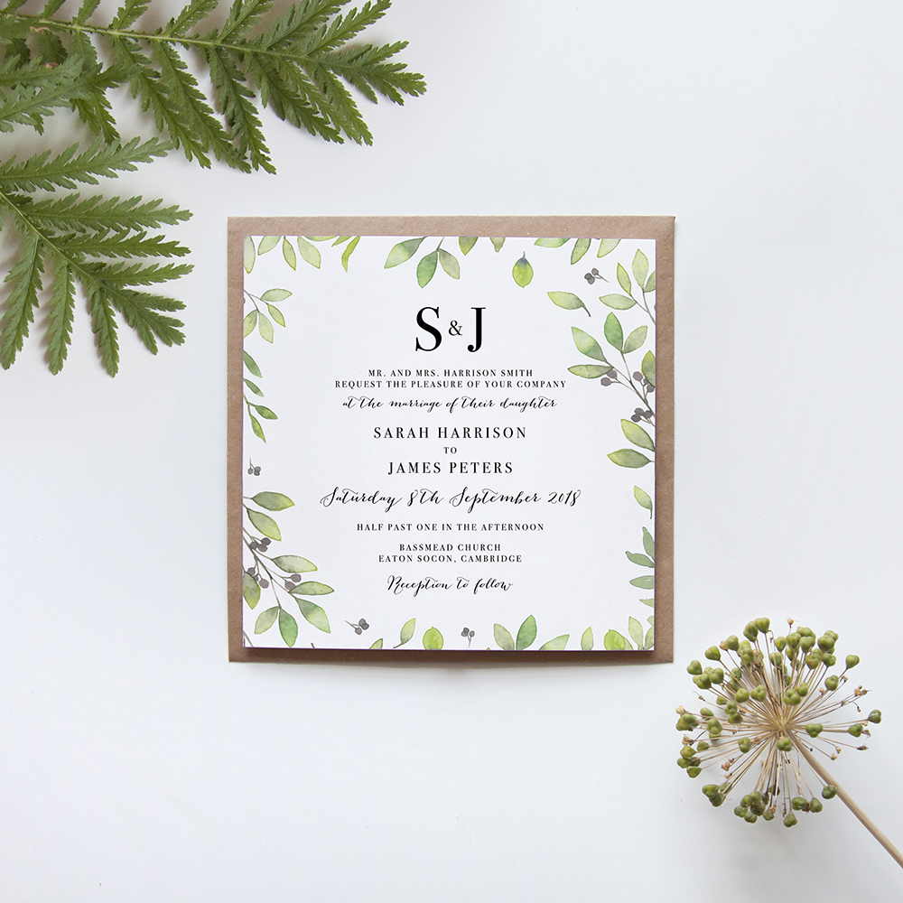 'Arabella' Square Invite