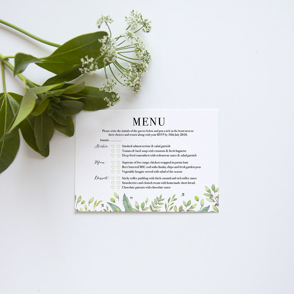 'Arabella' Square Invite