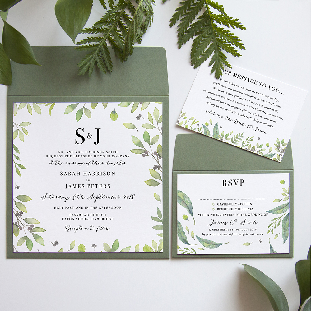 'Arabella' Square Invite Sample