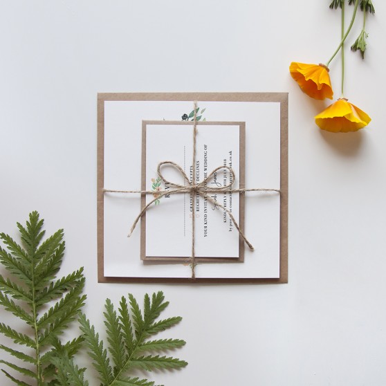 'Bella' Square Invite Sample