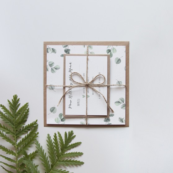 'Eucalyptus' Square Invite