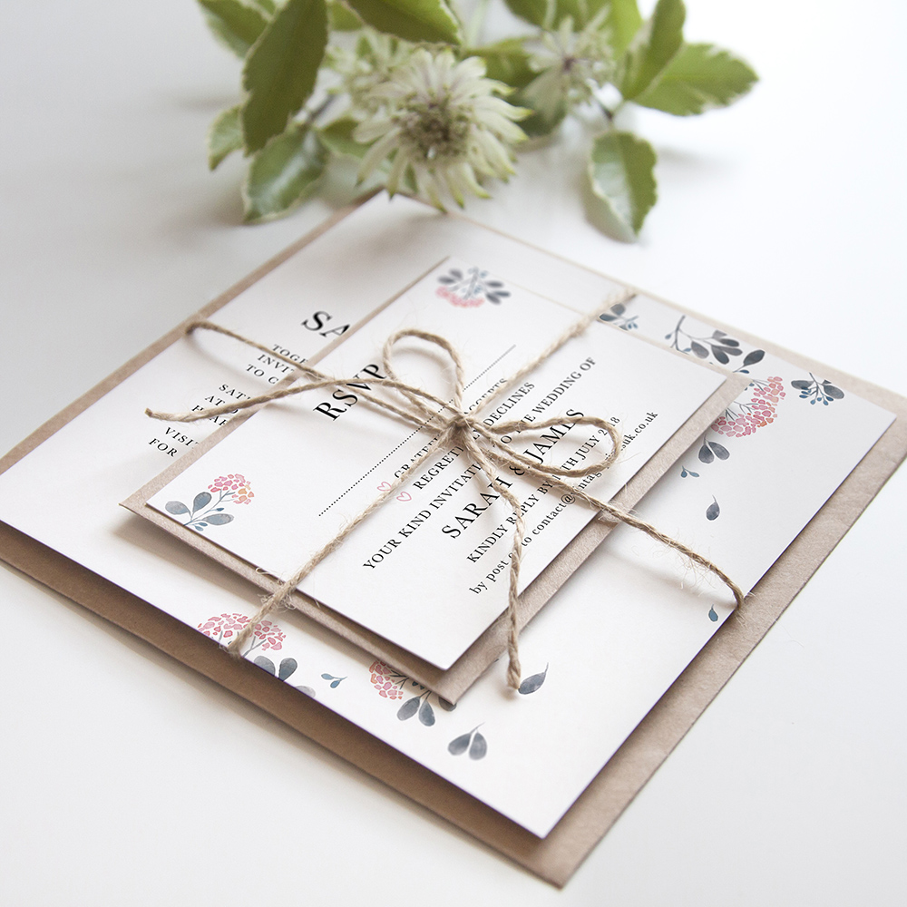 'Felicity' Square Invite Sample