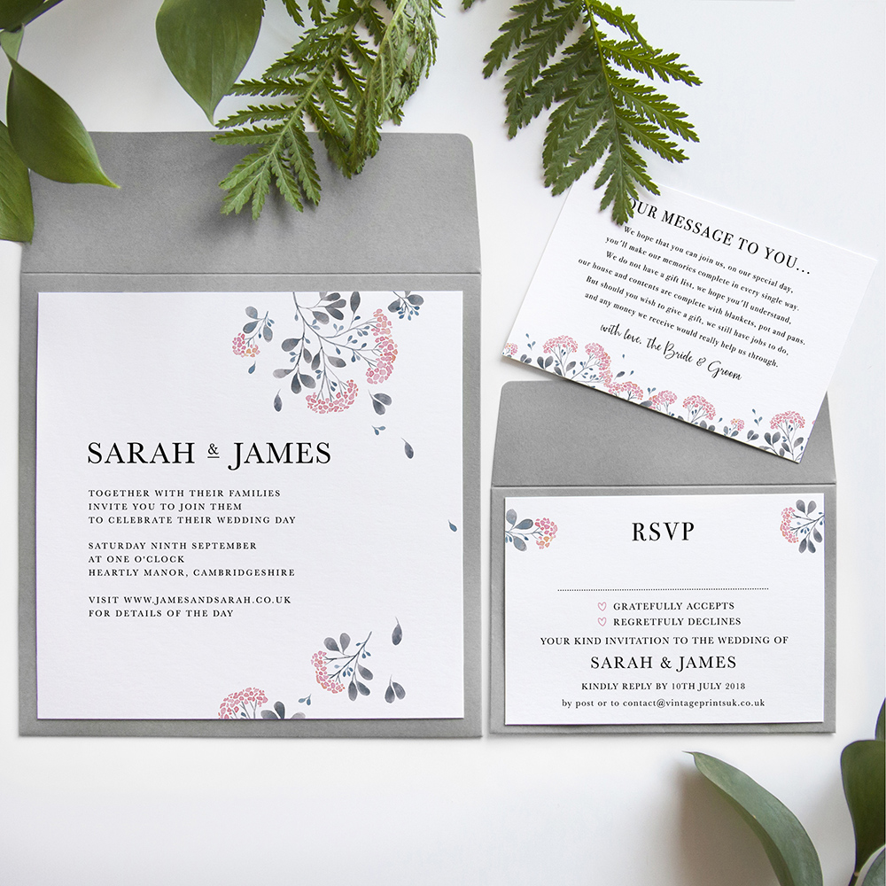 'Felicity' Square Invite Sample