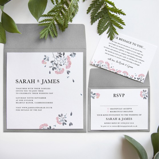 'Felicity' Square Invite Sample