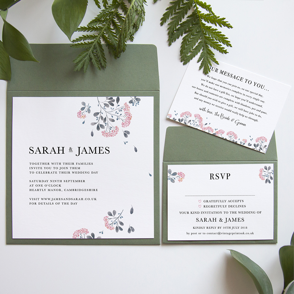 'Felicity' Square Invite Sample