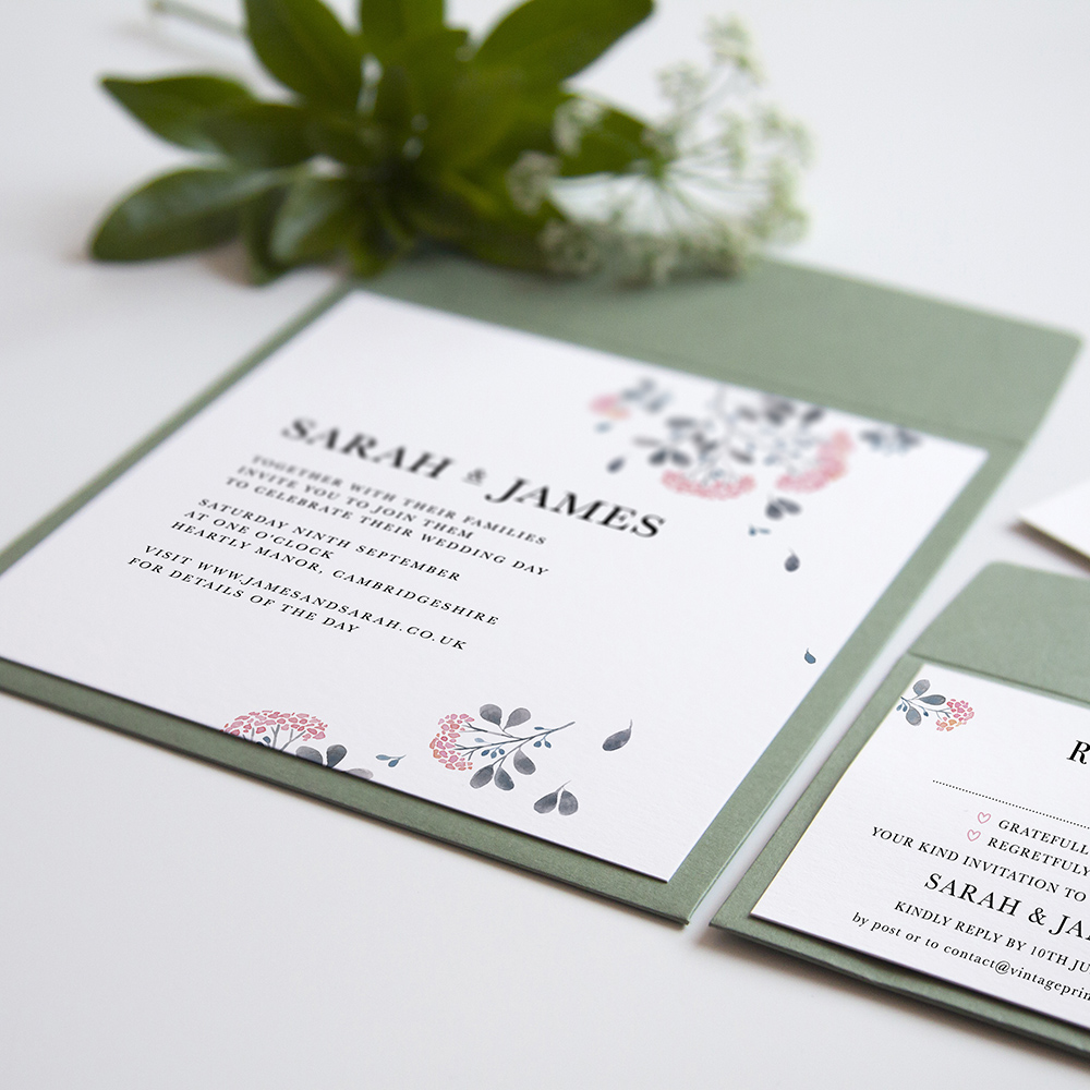 'Felicity' Square Invite Sample