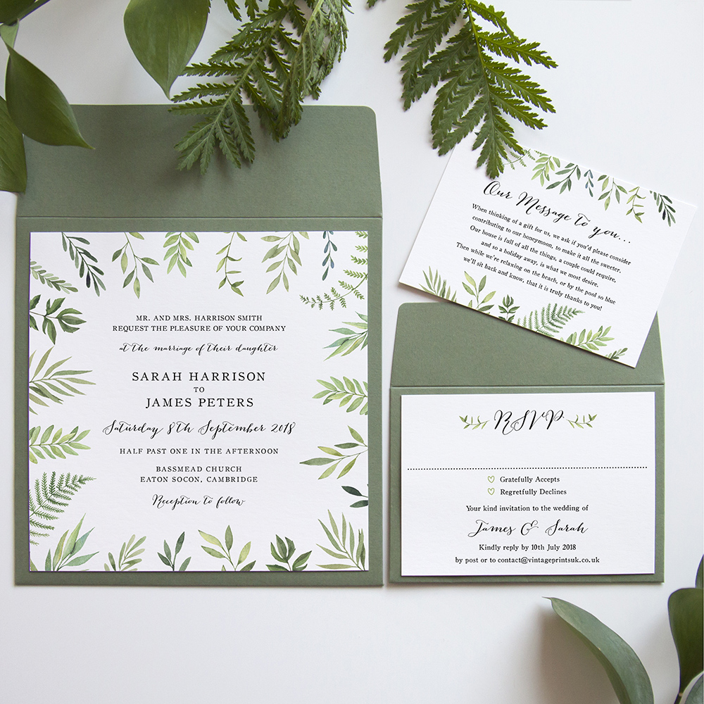 'Libby' Square Invite Sample