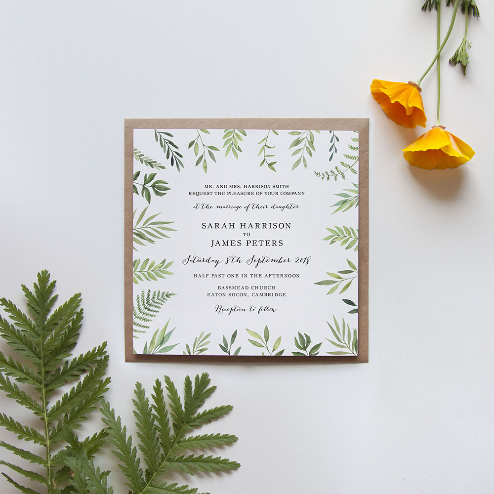 'Libby' Square Invite Sample