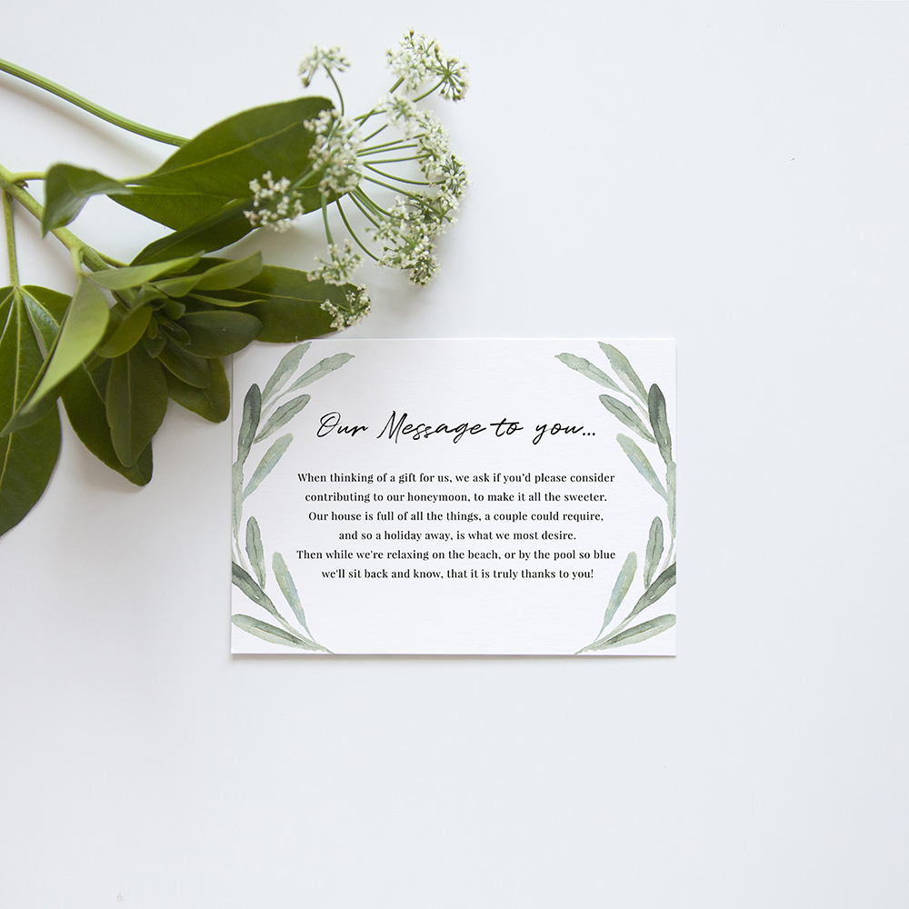 'Olive' Square Invite