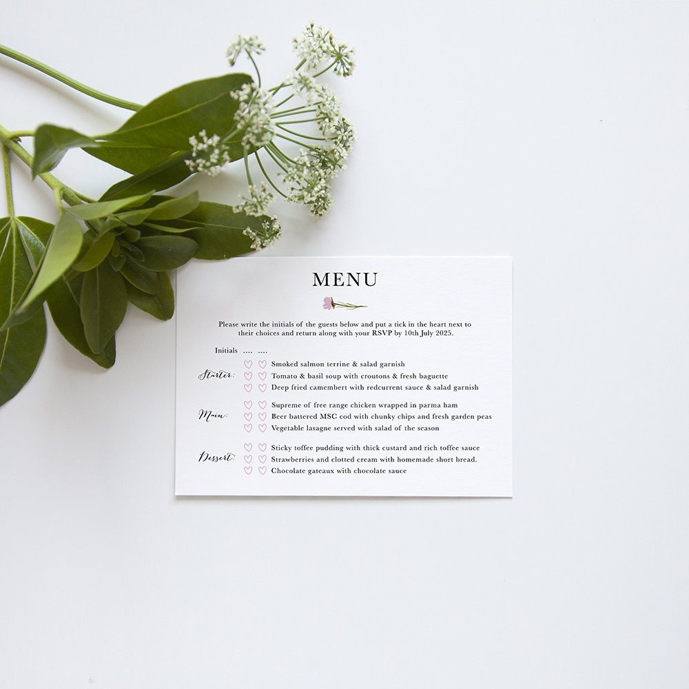 'Wild Floral' Square Invitation