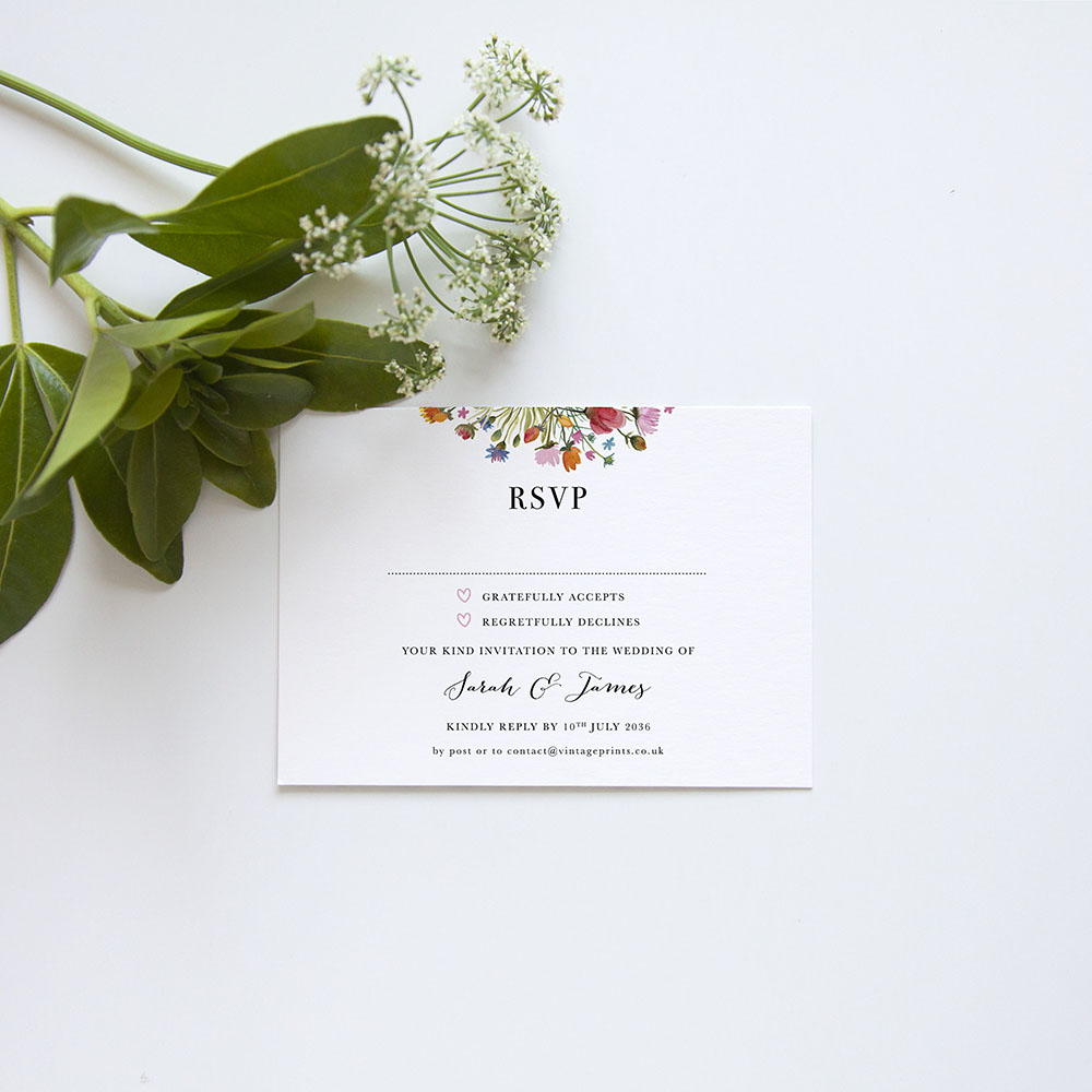'Wild Floral' Square Invitation