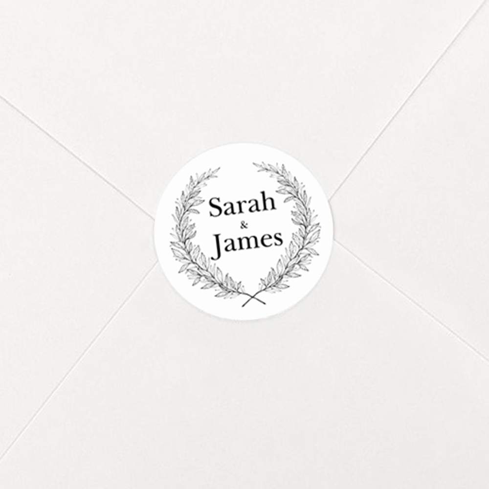 'Alice' Hole-punched Wedding Invitation Sample