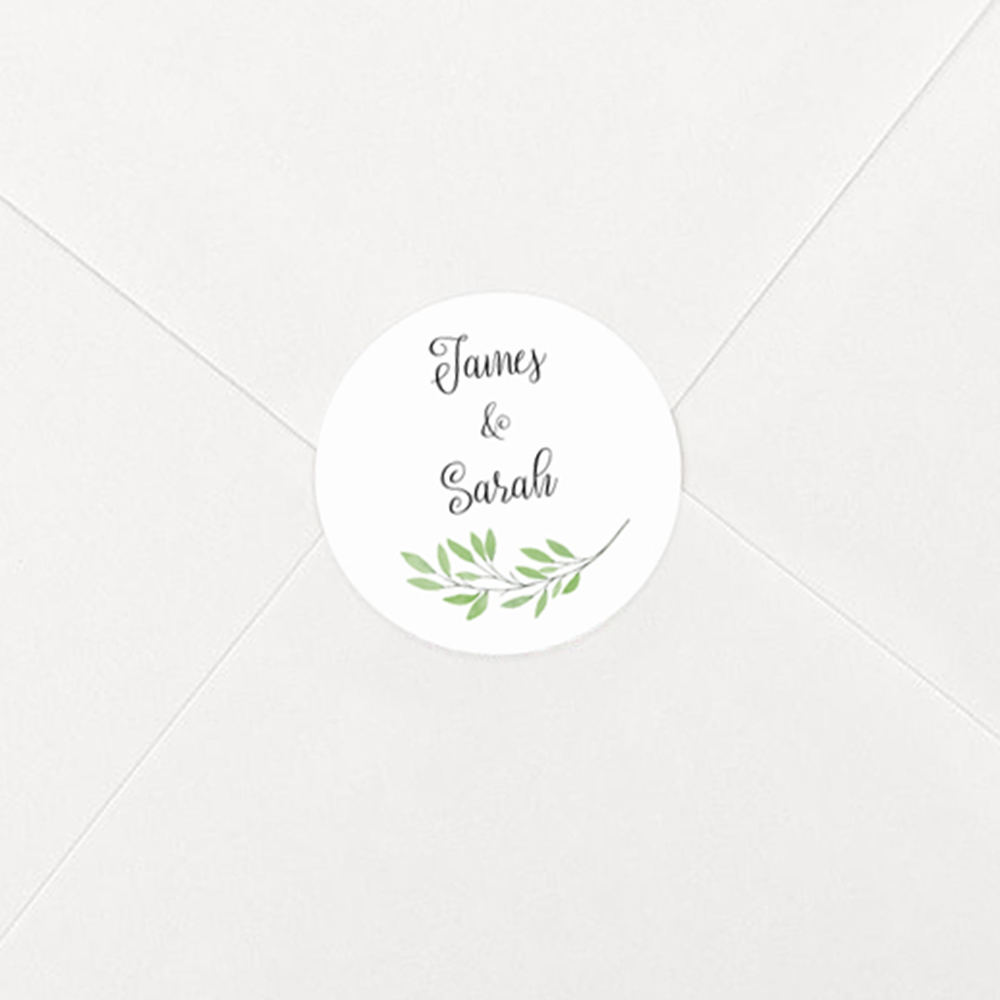 Pack of 'Autumn Green' Stickers