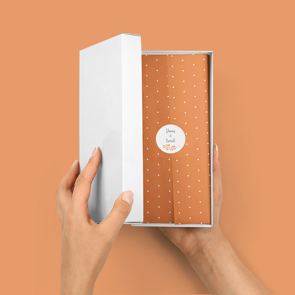 Pack of 'Autumn Orange' Stickers