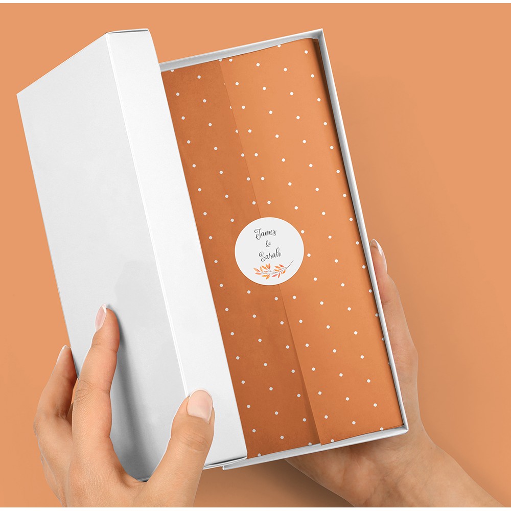 Pack of 'Autumn Orange' Stickers