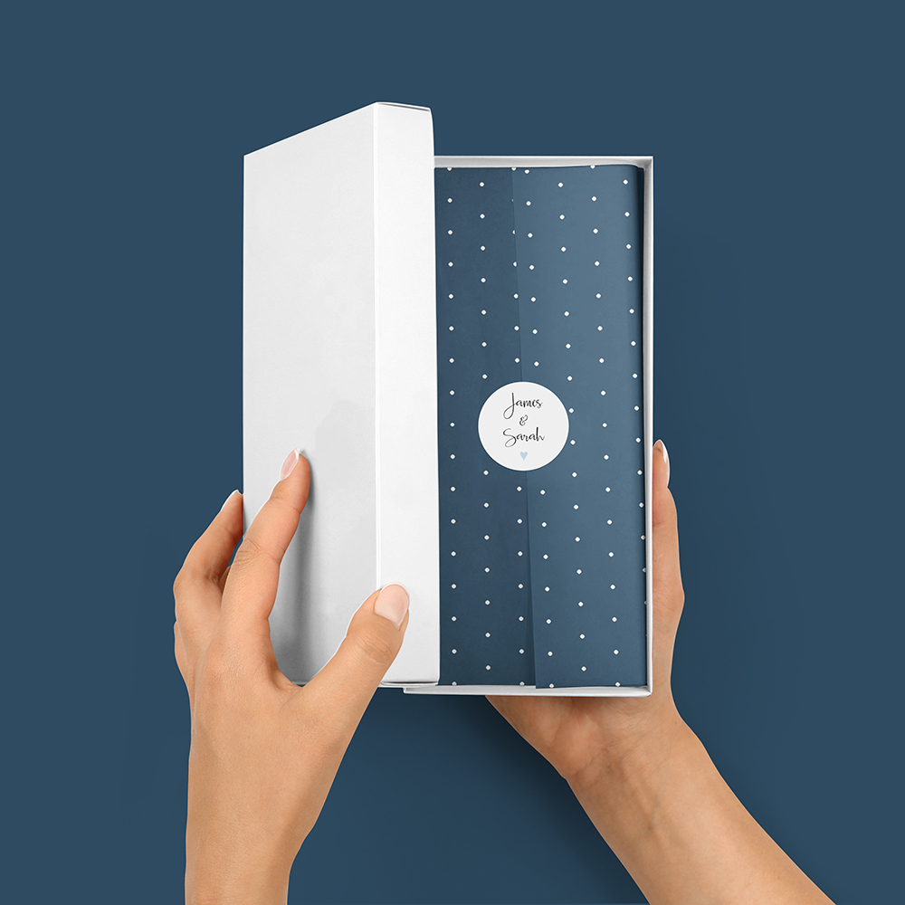 Pack of 'Blue Heart' Stickers