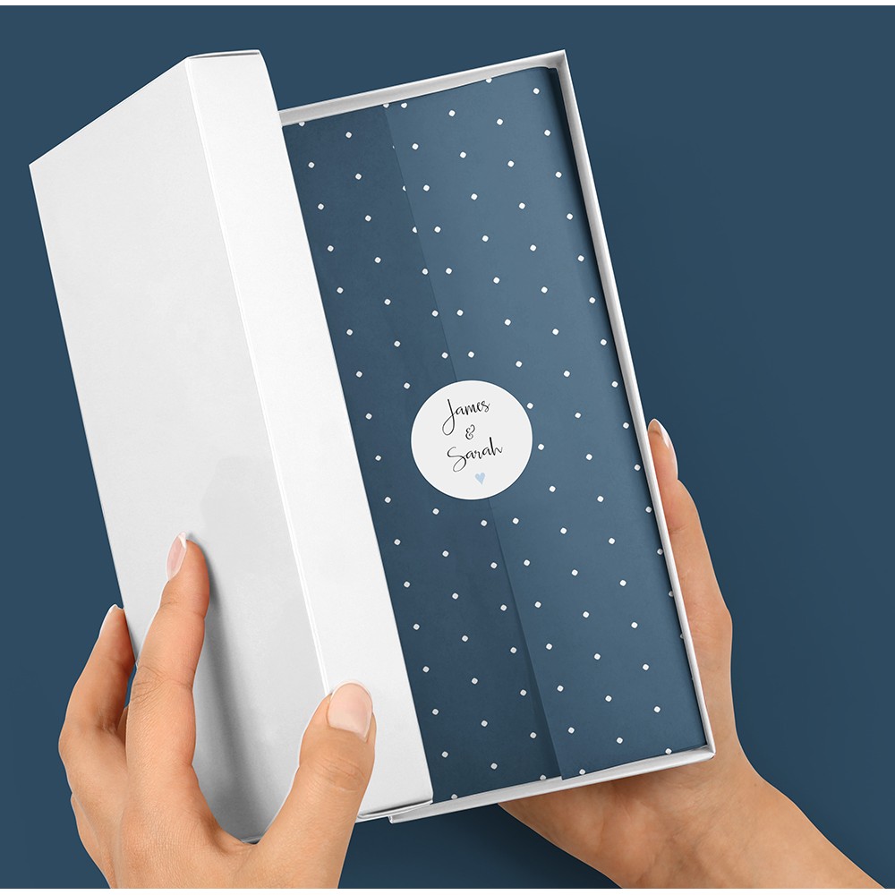 Pack of 'Blue Heart' Stickers