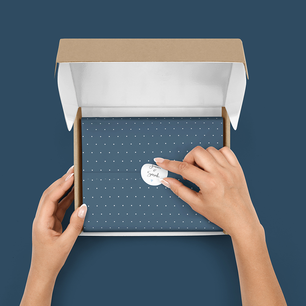 Pack of 'Blue Heart' Stickers