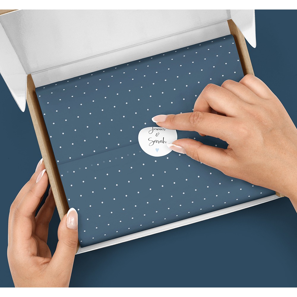 Pack of 'Blue Heart' Stickers