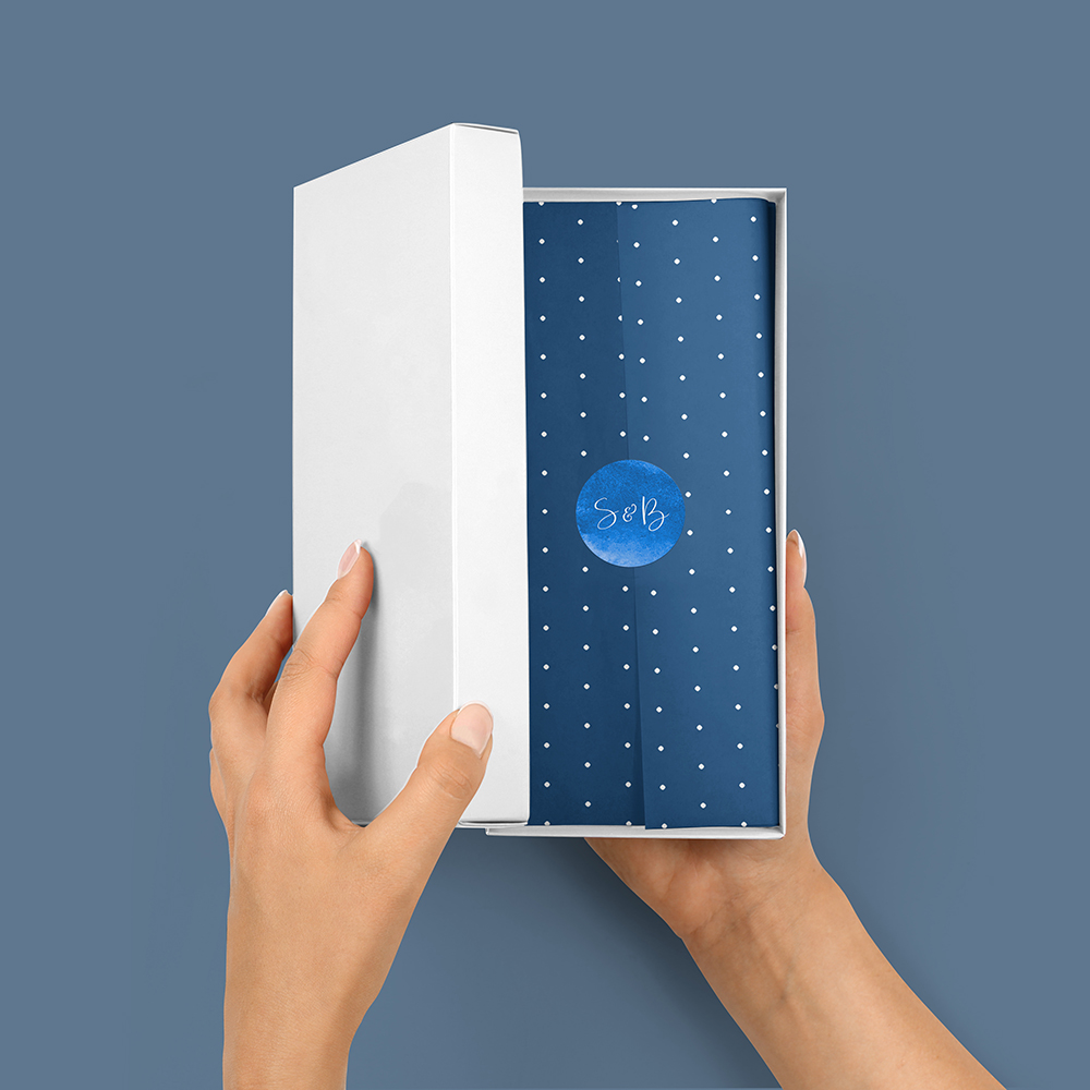 Pack of 'Blue Watercolour Splash' Stickers