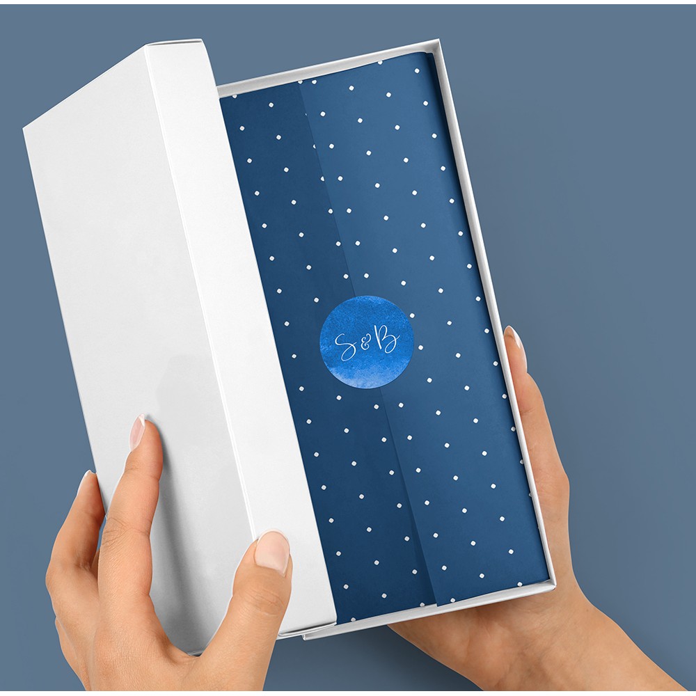 Pack of 'Blue Watercolour Splash' Stickers