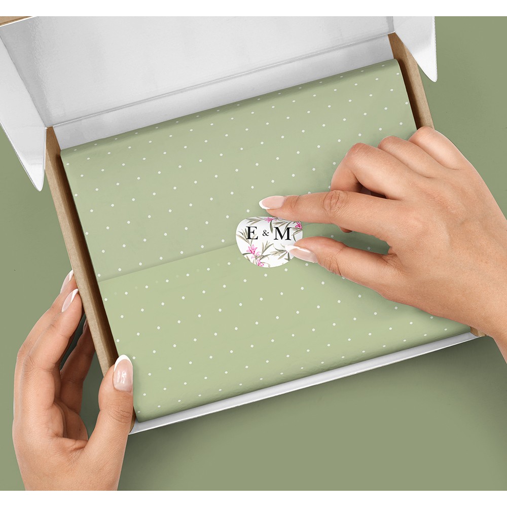 Pack of 'Pink Botanical V2' Stickers