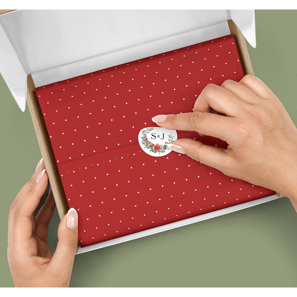 Pack of 'Christmas Holly' Stickers