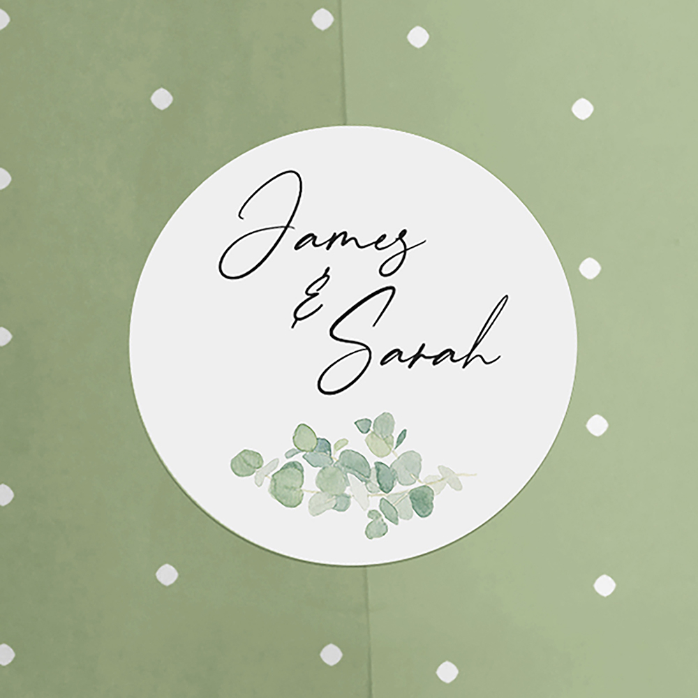 'Classic Eucalyptus' Gatefold Invite