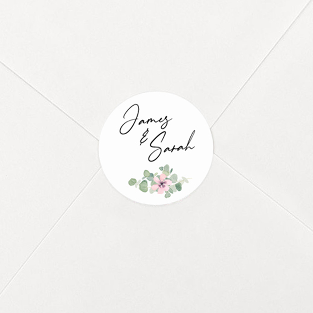 Pack of 'Floral Classic Eucalyptus' Stickers