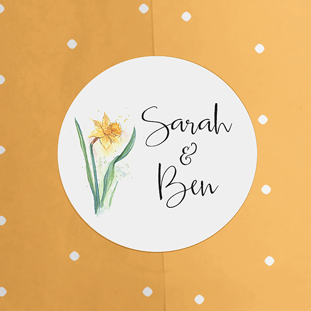 Pack of 'Daffodil' Stickers