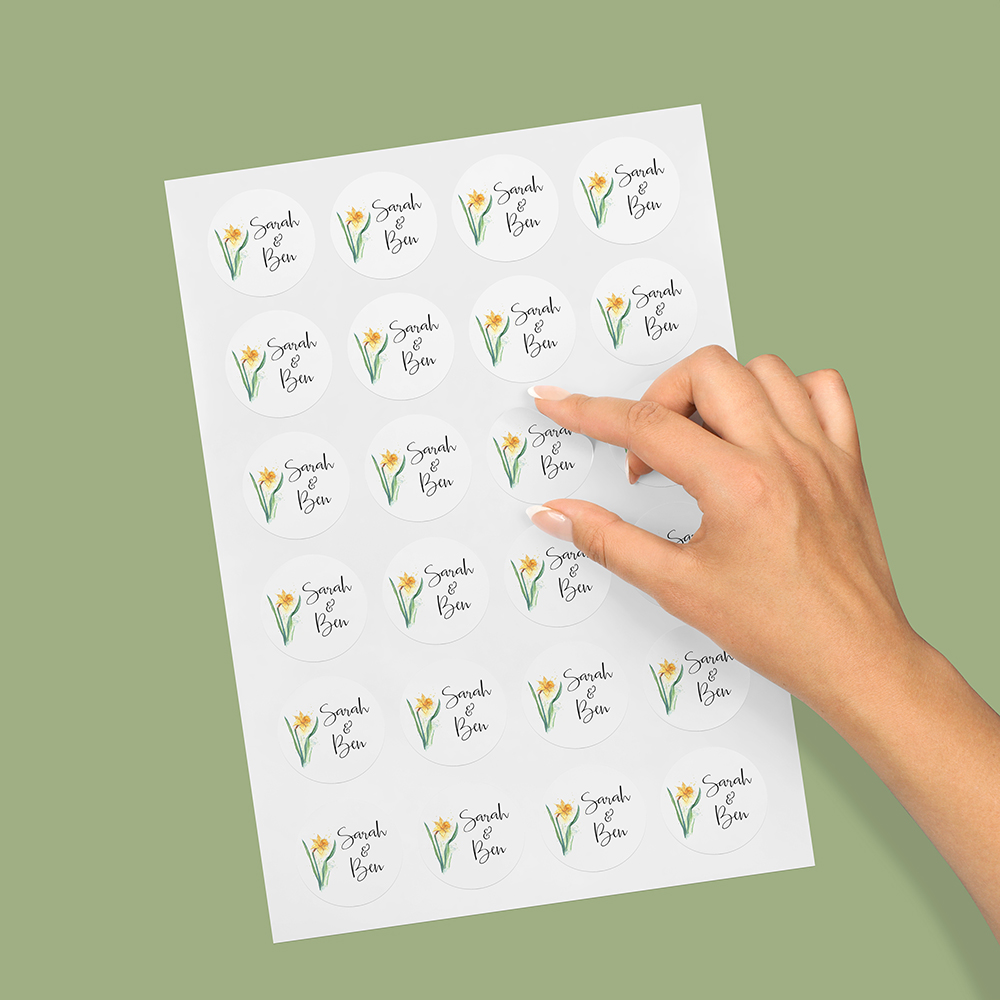 Pack of 'Daffodil' Stickers
