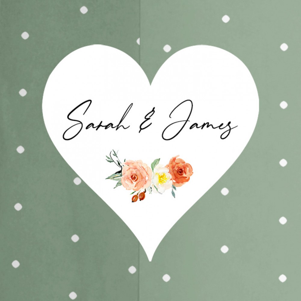 'Classic Dahlia Rose RD11' Save the Date Sample