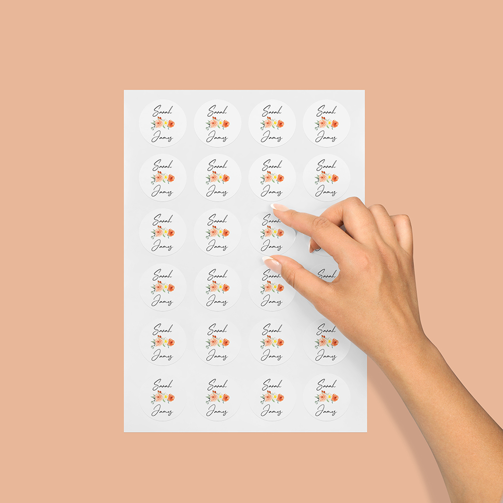 Pack of 'Classic Dahlia Rose' Stickers