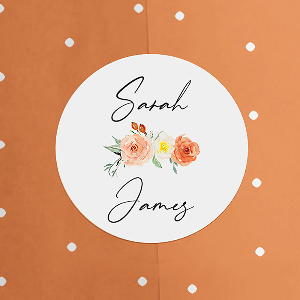 Pack of 'Classic Dahlia Rose' Stickers