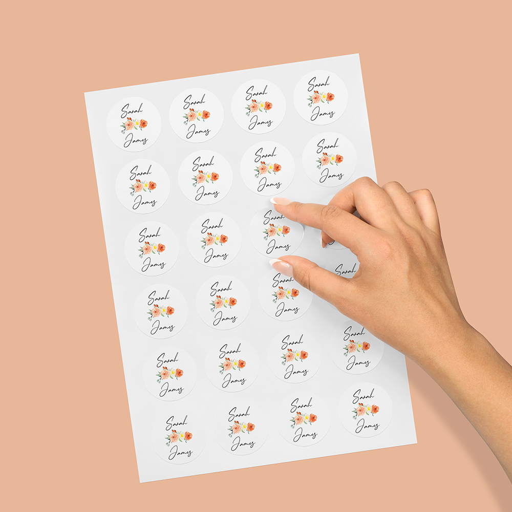 Pack of 'Classic Dahlia Rose' Stickers