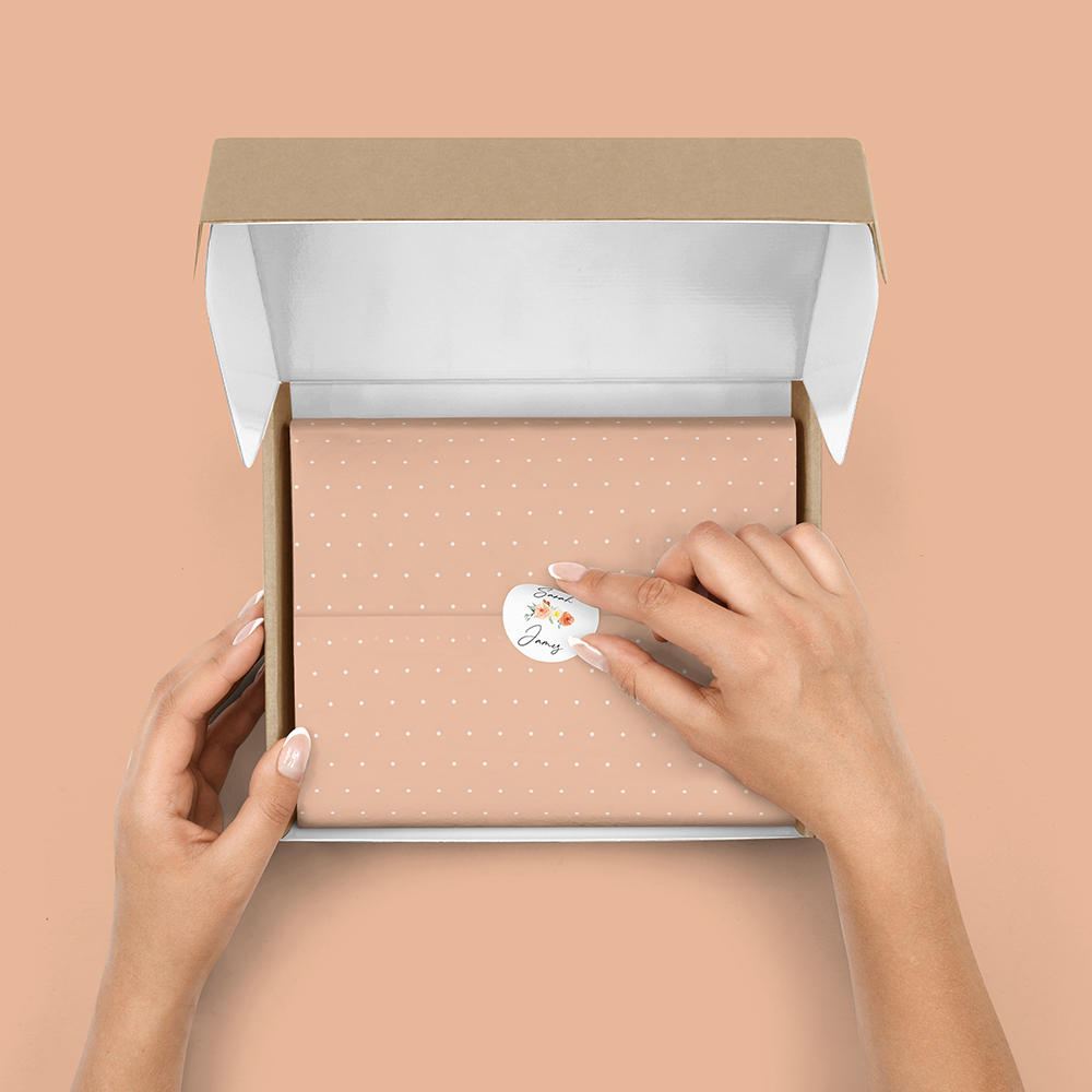 Pack of 'Classic Dahlia Rose' Stickers