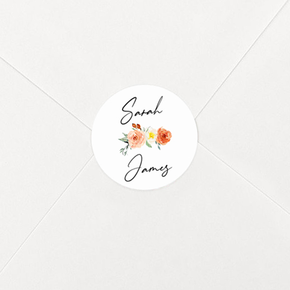 Pack of 'Classic Dahlia Rose' Stickers